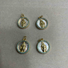 Natural Mother of pearl virgin image cutting jewelry pendant guadalupe design for necklace making small beads bracelet making