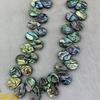 Natural Mother of pearl drop shape necklace abalone shell small beans women jewelry DIY chain plaint face drop cabochon 