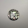 Natural Mother of pearl cabochon cutting round shape animal image for women pendant design inlay making embossment design