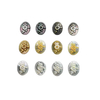 Natural Mother of pearl necklace oval shape carving pendant for women jewelry image design embossment face flower design