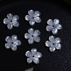 Natural Mother of pearl flower cutting white shell earrings design making for jewelry women design handmade bracelet beads