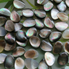 Natural Mother of pearl black shell cabochon cutting rings making jewelry for women design rings using earring oval cabochon