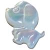 Natural Mother of pearl flower animal design cutting jewelry beads white shell dog shape necklace using DIY small beads bracelet 