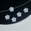 Natural Mother of pearl star shape design carving for jewelry necklace making cabochon women jewelry fashion design rings