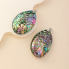 Natural Mother of pearl abalone shell pendant original shell jewlry making earring design colorful handmade parts necklace 