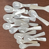 Natural Mother of pearl spoon design fork for lady style white shell jewelry making plate shape handmade DIY beauty design 