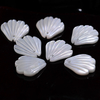 Natural Mother of pearl shell shape design cabochon flower earring making inlay jewelry white shell face cutting clover shape