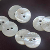Natural Mother of pearl button design for jewelry making round white shell cabochon earring design plain side square shape 