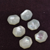 Natural Mother of pearl rings cabochon cutting jewelry inlay making pendant design white shell small parts square shape design
