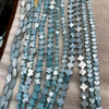 Natural Mother of pearl blue shell star shape necklace design for women small heart chain making bracelet DIY clover design