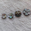 Natural Mother of pearl small button shape cutting black color parts for clothing making cabochon carving fashion jewelry using 