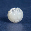 Natural Mother of pearl small beans shape cutting round ball flower design for women necklace DIY bracelet making bombe cabochon