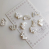 Natural Mother of pearl butterfly shape cutting for fashion jewelry making DIY small beans beauty things cabochon for bracelet 