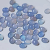 Natural Mother of pearl small cabochon oval shape for rings design inlay making blue agate women jewelry using small beans opal
