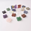Natural Mother of pearl clover shape cutting red stone small things for women jewelry making inlay pendant earrings DIY flower