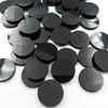 Natural Mother of pearl disco shape cutting rings inlay making black onxy flat face agate necklace design women jewelry using beans