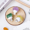 Natural Mother of pearl small beans plaything for women crystal light colorful agate rose original jewelry for DIY girl gift green