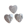 Natural Mother of pearl image design cutting for women jewelry inlay making heart shape embossment making DIY heart cabochon 