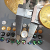 Natural Mother of pearl oval shape cutting small cabochon yellow shell rings inlay using round shape necklace design colorful shell earrings 