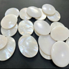 Natural Mother of pearl oval shape bigger pendant using for women jewelry making white shell for watch design disco beans 
