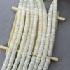 Natural Mother of pearl thin disco shape cutting round design for bracelet DIY small beans women necklace making brown shell