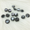 Natural Mother of pearl round beans for clothes button design cutting brown shell women clothes small size fashion design lady