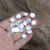 Natural Mother of pearl square shape for jewelry making inlay cabochon design small parts pretty things white shell women necklace 