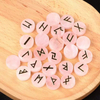 Natural Mother of pearl letters design for rose stone small beans for necklace design making white turquoise green color cutting