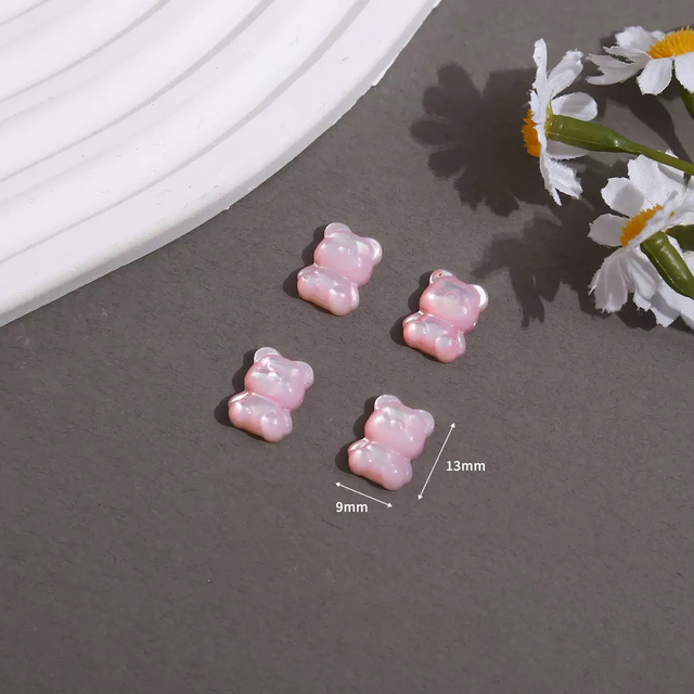 Natural Mother of pearl pink beans animal design cutting pretty things cat design for necklace making small parts girl gift jewelry