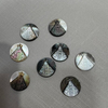 Natural Mother of pearl round shape cutting black cabochon women bracelet inlay making embossment design small beans necklace