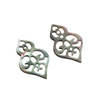 Natural Mother of pearl hollow design for earring design women jewelry DIY making pendant design image oval cabochon small beans 