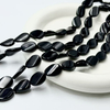 Natural Mother of pearl oval shape cutting onxy free shape for women necklace making design DIY small parts chain design black