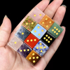 Natural Mother of pearl dice shape cutting lapis stone the cubes for play red stone colorful small beans pretty things for man 