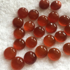 Natural Mother of pearl disco cabochon for rings inlay design red agate round shape higt thickness small beans women jewelry DIY
