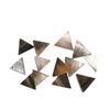 Natural Mother of pearl triangle shape design cutting jewelry inlay making earrings women necklace black shell rings design 