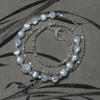 Natural Mother of pearl small beans cutting necklace design for jewelry cabochon shape little things shiny parts bombe face circle 