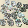 Natural Mother of pearl image design cutting fish shape for pendant making women jewelry embossment design cabochon bigger size 
