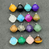Natural Mother of pearl small beans for pendant design making round shape cutting colorful stone women necklace design making