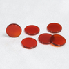 Natural Mother of pearl round disco shape cutting red agate for rings inlay making women jewelry using small beans onxy cabochon 
