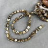 Natural Mother of pearl small beans cutting for necklace design making gray shell women fashion jewelry DIY conch shell bracelet