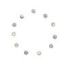 Natural Mother of pearl cabochon carving small beans for earrings design women jewelry making inlay bracelet design bombe shape 