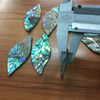 Natural Mother of pearl leaf design women jewelry pendant making abalone shell cutting bigger size colorful shell cabochon 