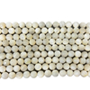Natural Mother of pearl small beans ball shape cutting white shell bracelet DIY cabochon shape oval design for chain using parts