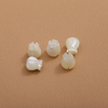 Natural Mother of pearl flower shape cutting white shell bracelet design small beans pretty things cabochon design embossment 