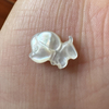Natural Mother of pearl animal shape cutting for women jewelry design necklace DIY making pretty things rabbit cabochon pink shell 
