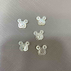 Natural Mother of pearl flower shape cutting animal design for earrings women pendant design making white shell prety image 