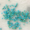 Natural Mother of pearl small beads cabochon 2mm rings inlay making turquoise blue stone round shape beads earrings design 