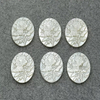 Natural Mother of pearl oval shape cutting flower image design for jewelry inlay pendant making cabochon icons yellow shell 