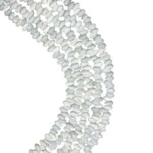 Natural Mother of pearl drop shape necklace round drop small beans white shell for women bracelet making fashion jewelry using