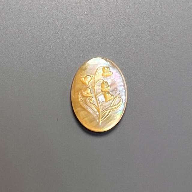 Natural Mother of pearl oval cabochon image cutting for pendant design inlay making high thickness black shell women jewelry 